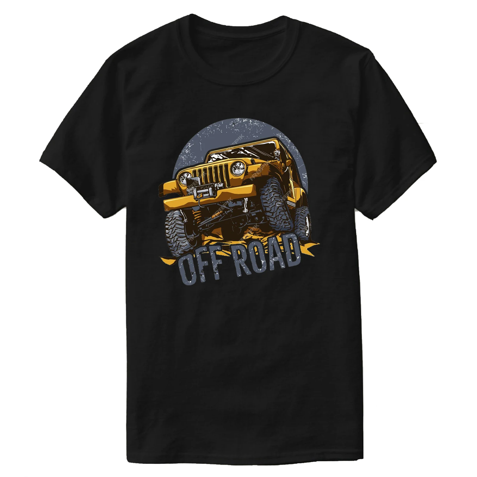 

Retro Off-road Vehicle Adventure T-Shirt 100% Cotton O-Neck Short Sleeve Summer Casual Mens T-shirt Streetwear