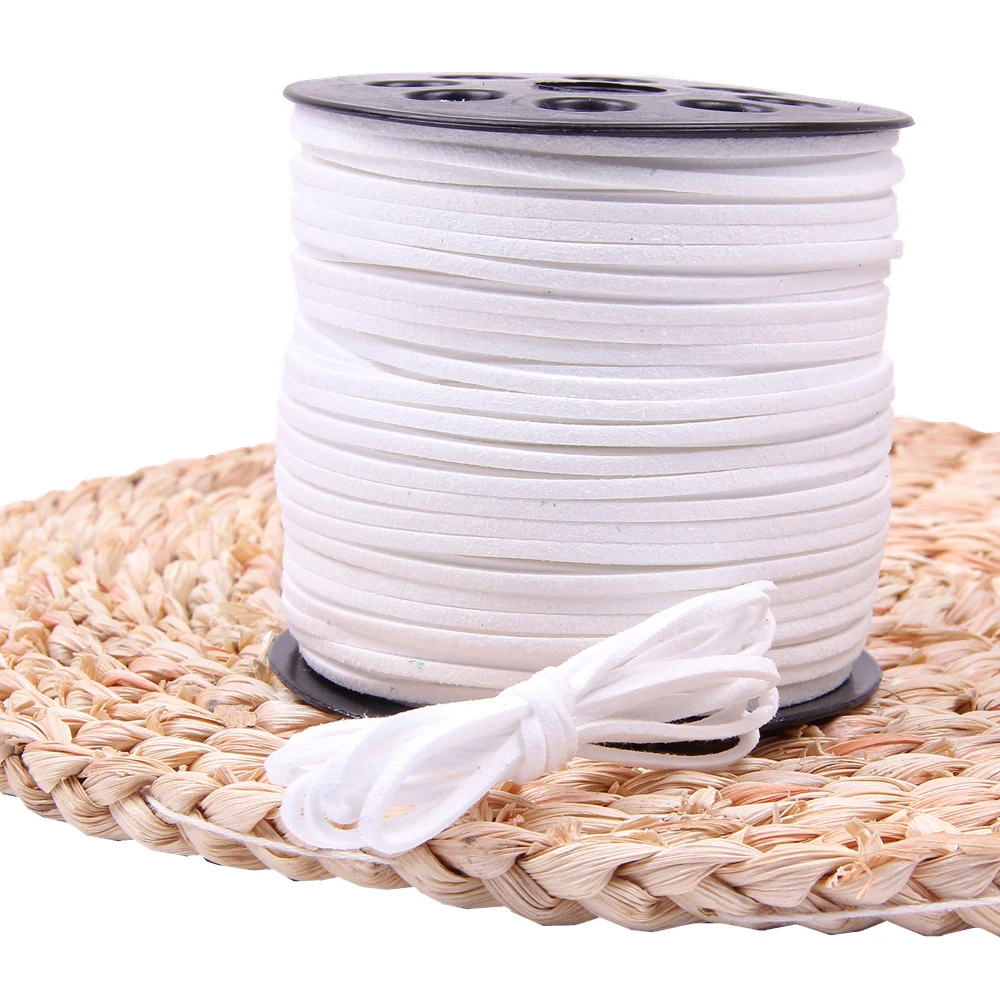 10M/Rolle 2,5mm Kunstwildleder-Schnur, Lederband, Handgefertigter Faden für Armbänder, DIY-Schmuckzubehör, Komponenten und Schnur-Accessoires – Detail 15