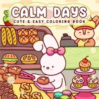 CALM DAYS Bold-easy Patterns Coloring Book for Adults Cute Drawing Book Perfect Gift for Party and Birthday