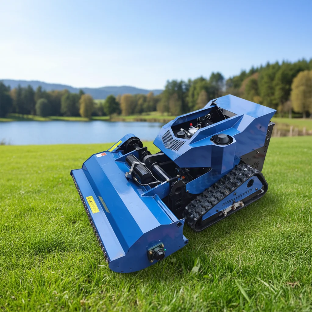 

All-Terrain Remote Control Lawn Mower Robot, Mowing Width 55/80CM, Suitable for Sloping Grounds and Complex Courtyards