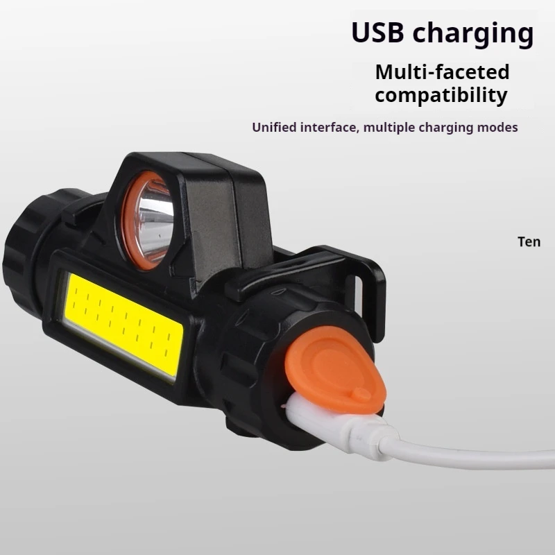 Rechargeable Fishing LED Headlamp Outdoor Fishing Camping Headlight XPE COB Work Strong Magnetic Powerful Headlight Super Bright