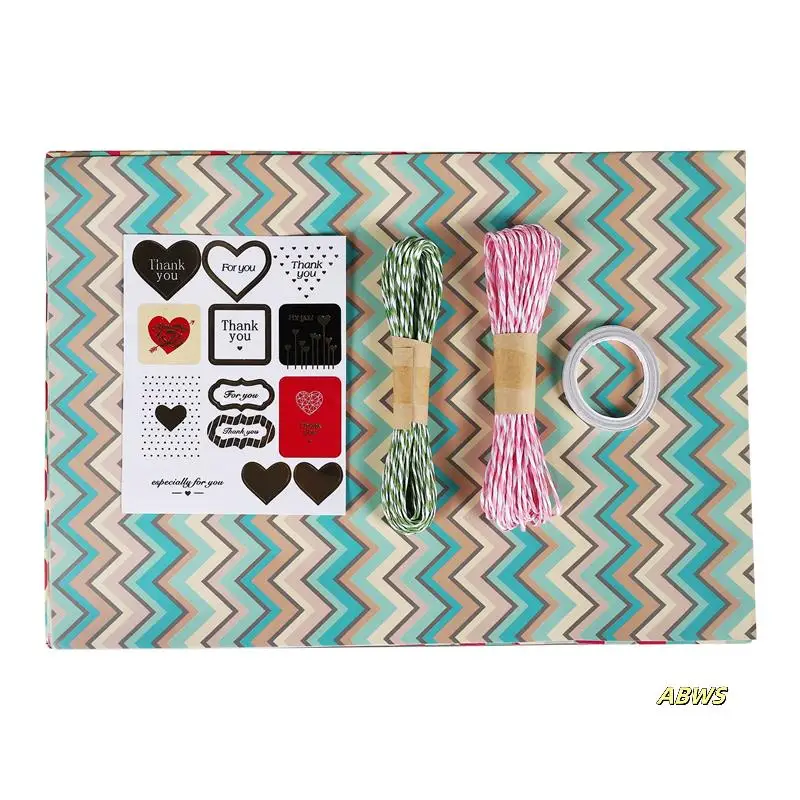 Wrapping Paper Sheets,For Christmas Birthday Party Wrapping Paper Set 6 Pcs Gift Wrap Papers,Present Gift Wrapping Paper