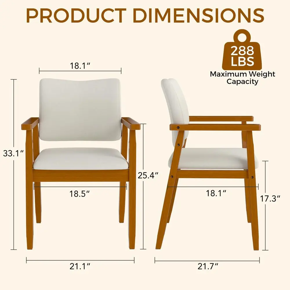 

Комплект из 2 обеденных стульев в стиле середины века, из орехового дерева, с деревянными подлокотниками, с бежевой тканевой обивкой, для кухни, кафе, гостиной, декоративная мебель