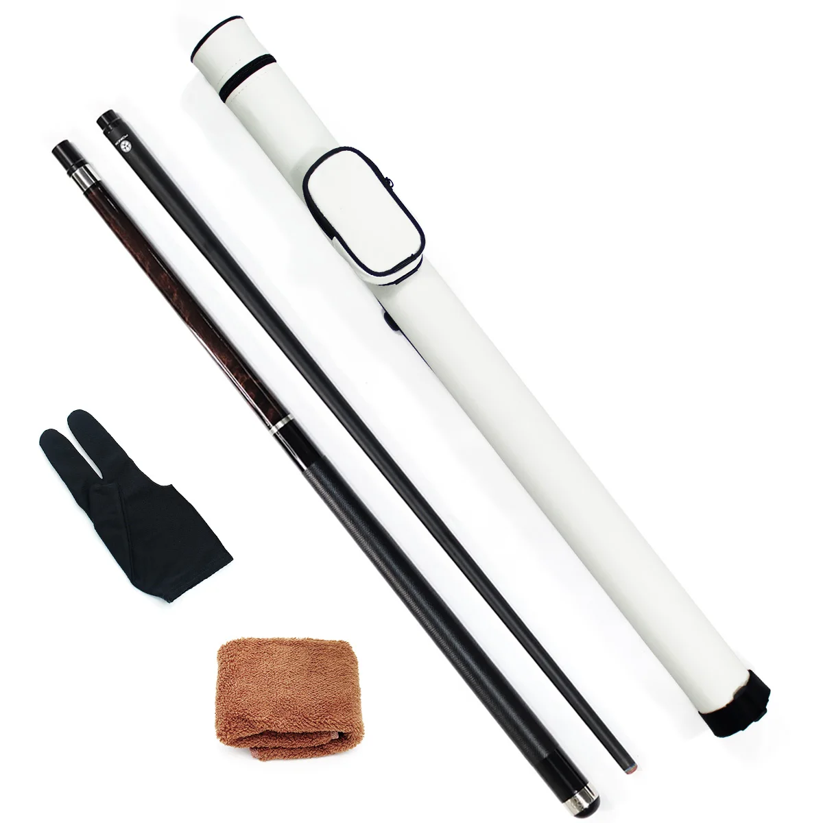 Economical Premium Quality 58-inch Billiard Carbon Fiber Pool Cue Set/Nine-ball Billiards Accessories Combo for Sale