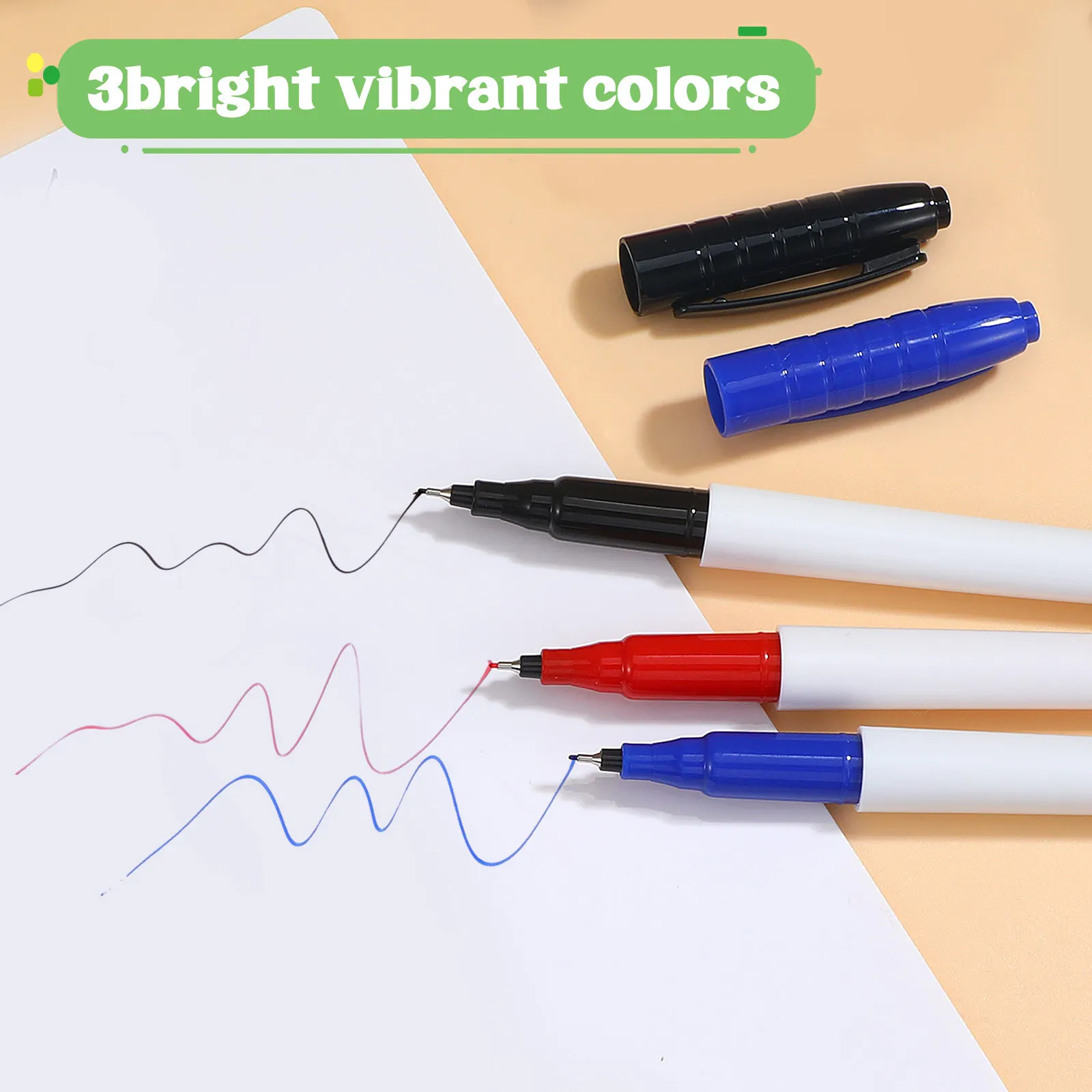 6Pcs Whiteboard Markers Erasable Dry Erase Markers Fine Tip for Office Classroom Portable Multi Function Use Painting Pens