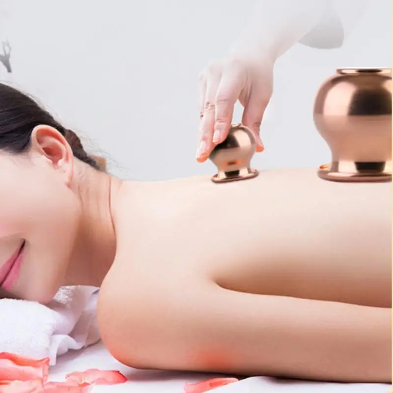 Copper Suction Massage Cup For Chronic Pressure Tightening Skin Copper Wide Mouth Cup For Relaxing Muscles In The Arms And Wais
