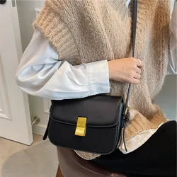 Toptrends Classic Box Small Shoulder Bags For Women 2024 New Trend Luxury Designer Flap Crossbody Bag PU Leather Ladies Handbags