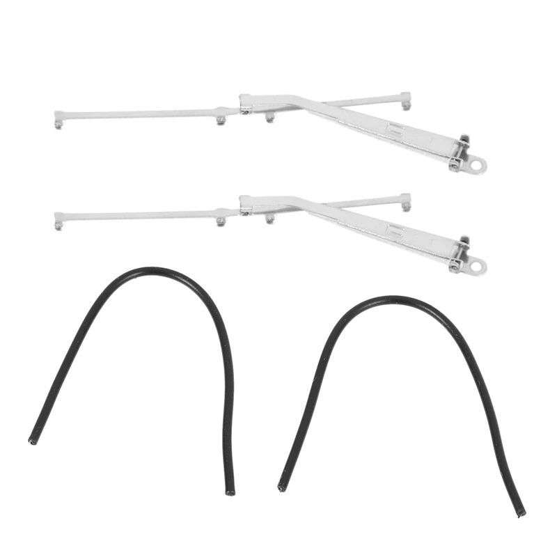 1 par de limpiaparabrisas de Metal para coche trepador de control remoto TRX4 Defender G500 TRX6 G63 SCX10 1/10 90046 D90 JIMNY Cherokee