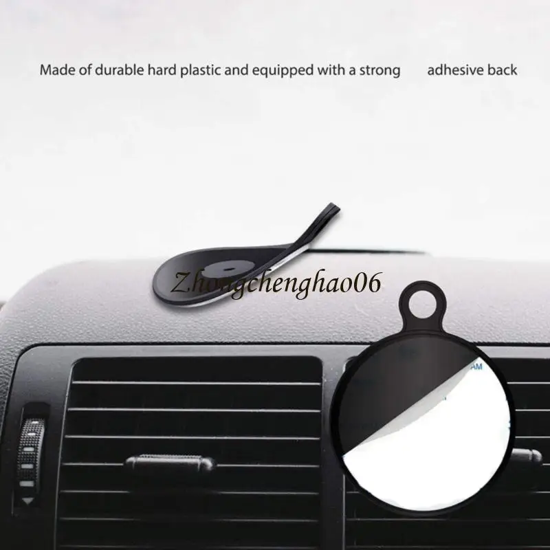 Circular Dashboard Mount Holder Pad Featuring 80mm Design For Electronics Secure Adhesive Base Phone Mounting In Vehicle 601F