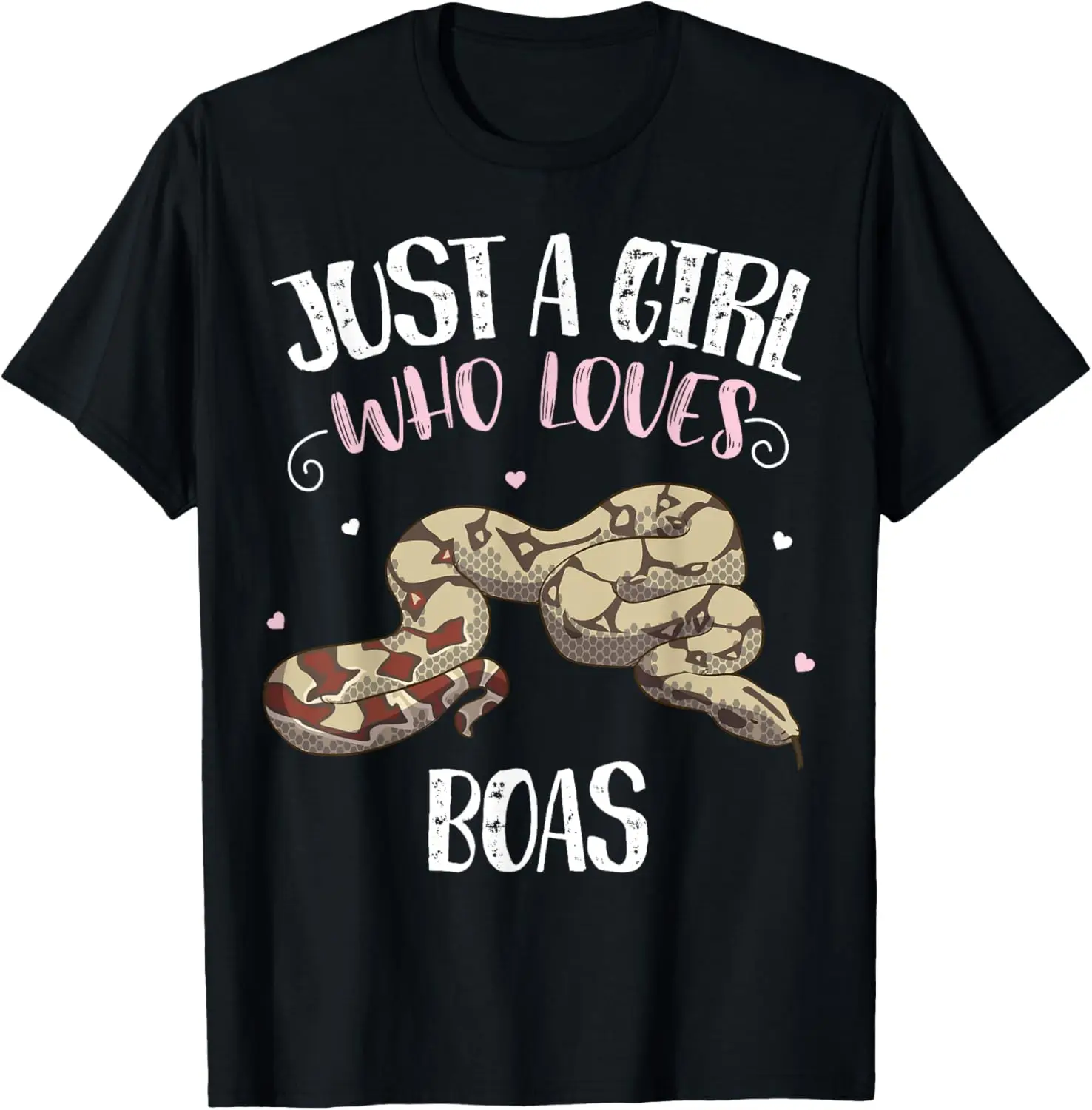 Just A Girl Who Loves Boas – Funny Boa Constrictor Snake T-Shirt