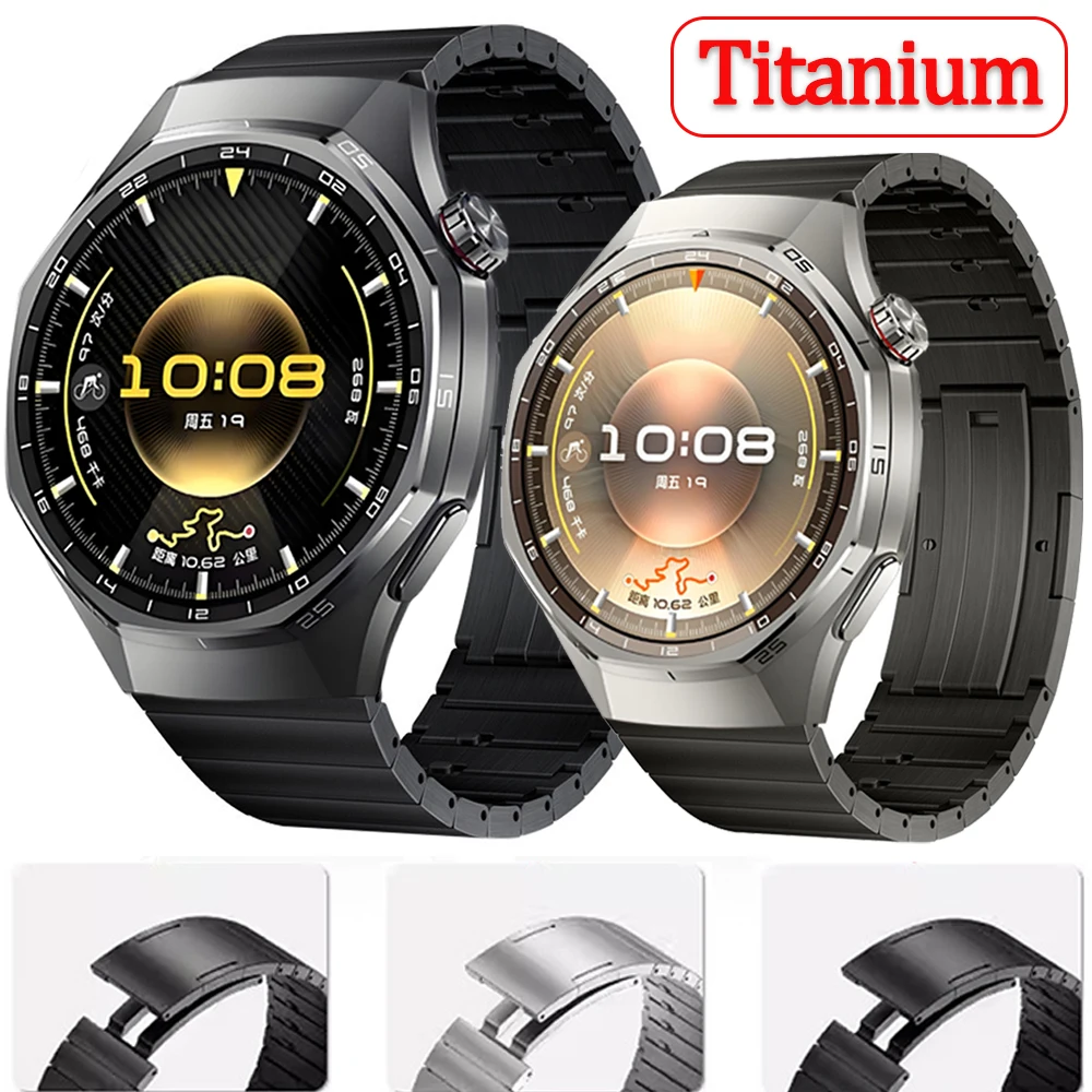 

Титановый ремешок 22 мм для Huawei Watch GT6/GT6 Pro GT5 GT4 3 46 мм, быстросъемный браслет с пряжкой для Amazfit Bip 6 5/GTR 4/Balance
