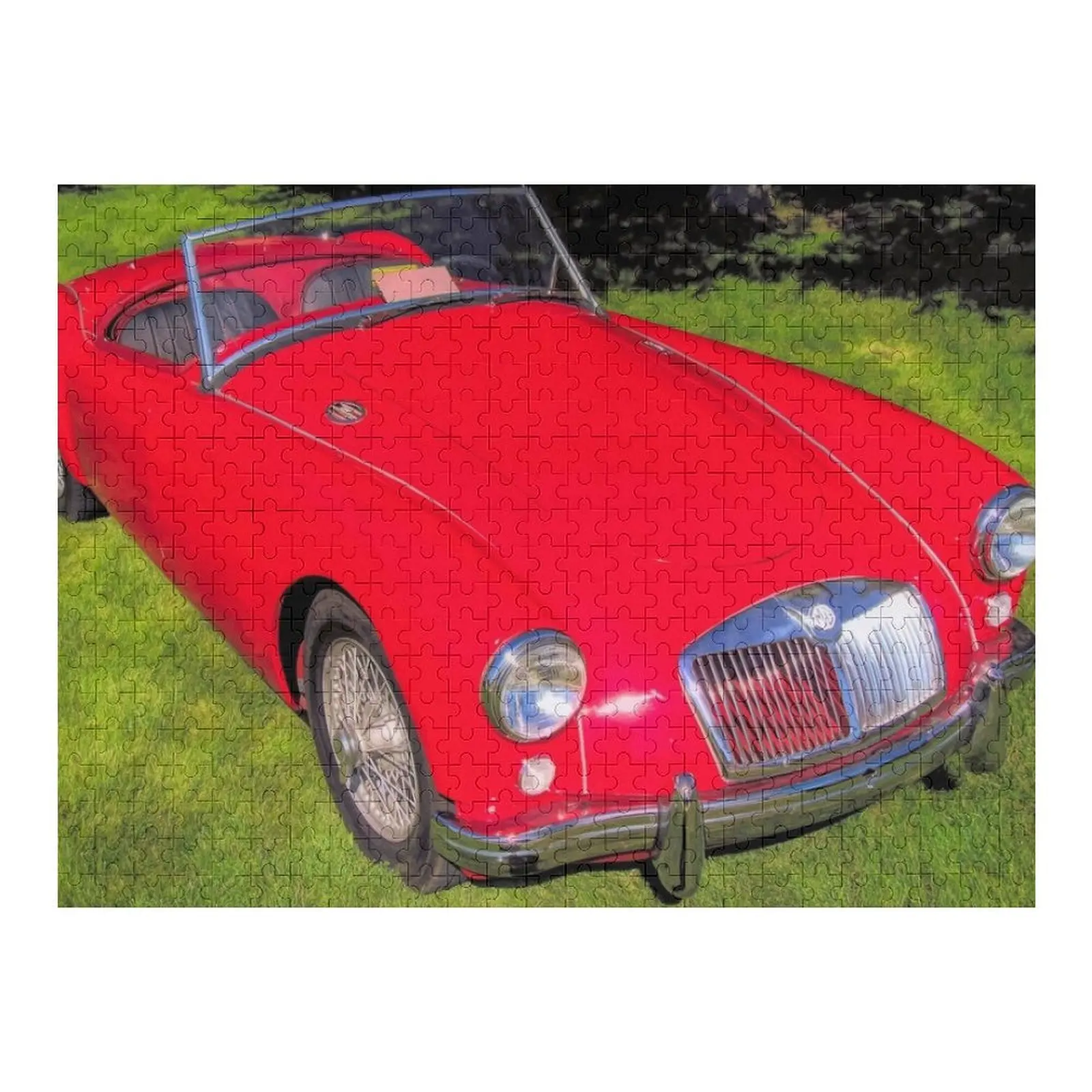 

Красный 1958 МГА Спортивный автомобиль Пазл Изображение на заказ с фотопазлом