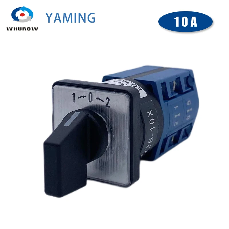 LW26-10X B0344/2 Self Reset 16mm Opening Motor Reversing Switching 10A Universal Change-over Rotary Cam Switch