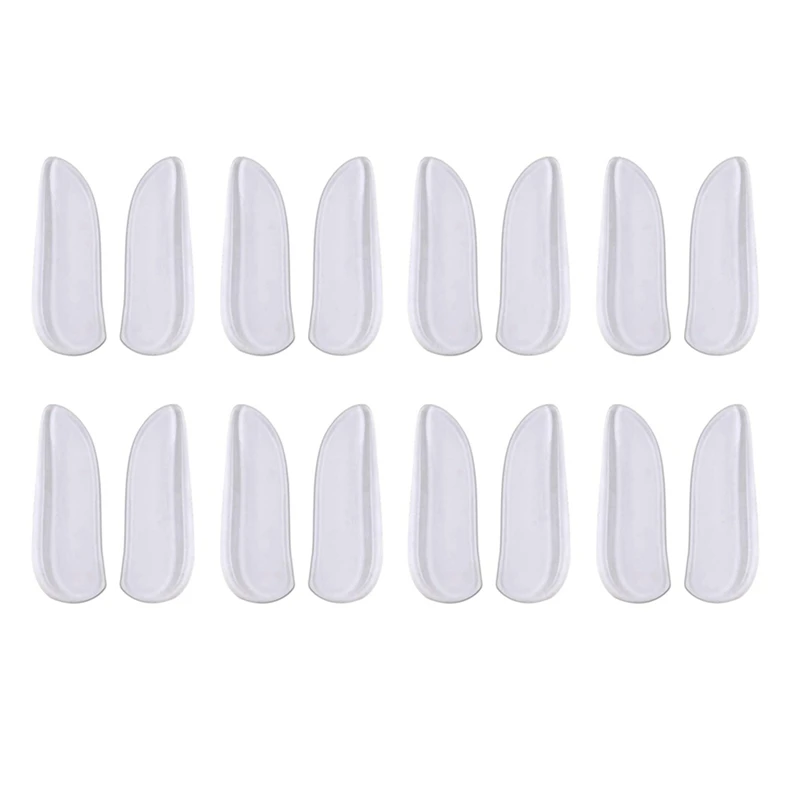 

NEW-8 Pairs Medial & Lateral Heel Wedge Silicone Insoles - Corrective Adhesive Shoe Inserts For Foot Alignment