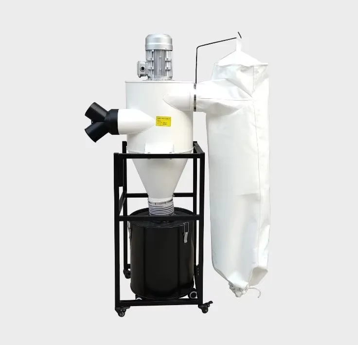 Woodworking double silent dust collector cyclone industrial vacuum cleaner