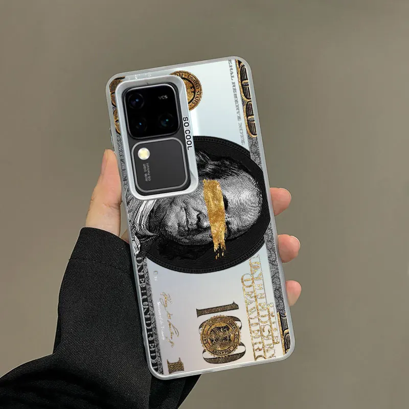 حافظة لهاتف سامسونج جالاكسي S25 S24 S23 S22 Ultra Plus S21 S23 S24 FE حافظة هاتف ليزر دولار أمريكي تصميم شعبي أغطية خلفية مقاومة للصدمات #4