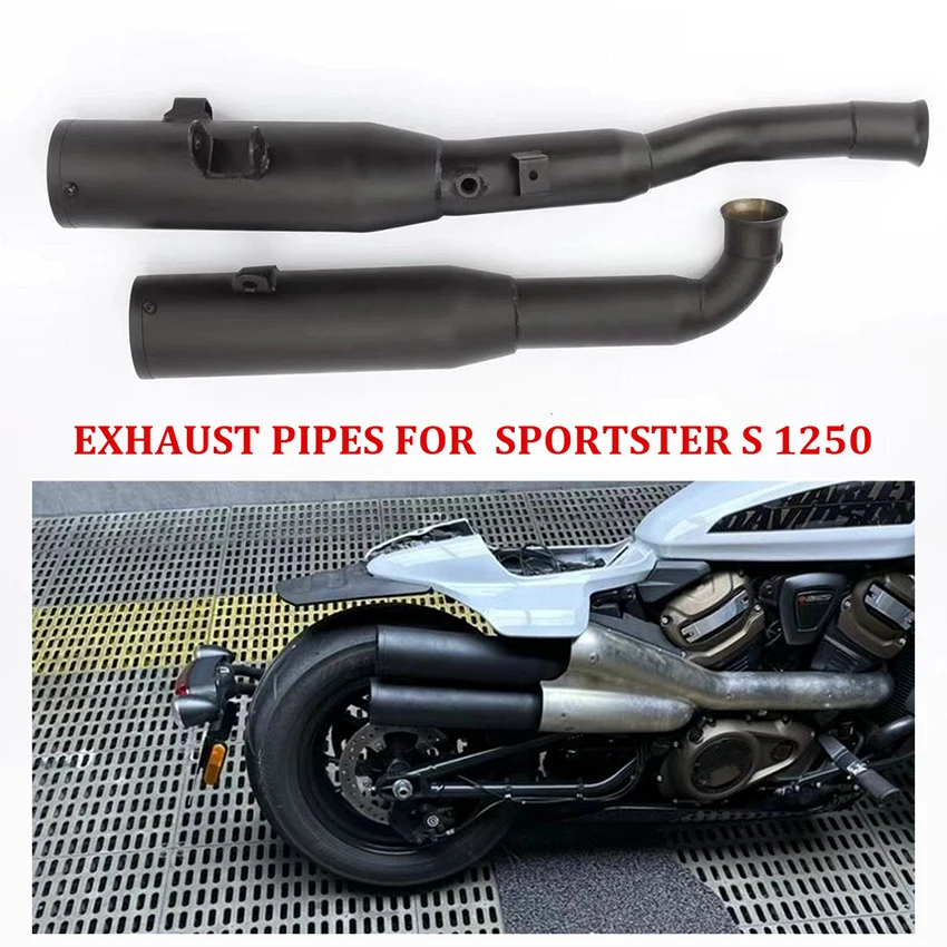 

Modified Stainless Steel Exhaust Pipes for Motorcycle Sportster S 1250 1250S Sportster Styling Fits Original Anti-scald Cover