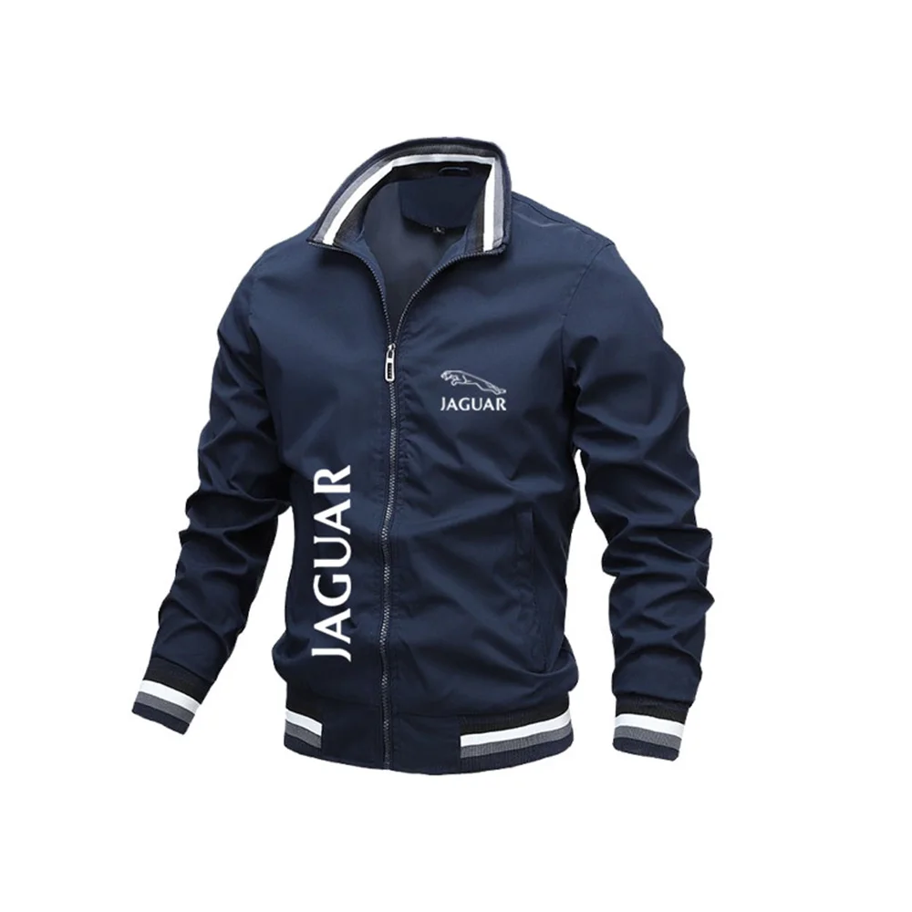 2024 autunno e inverno nuovo marchio auto logo jaguar giacca da uomo casual outdoor antivento moto bomber giacca leggera