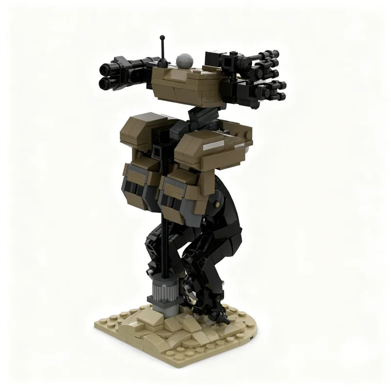 470 peças MOC Icons Gekko Metal Gear Solid, Blocos de Montar de Arquitetura, Brinquedos DIY, Presentes de Natal, Educação Criativa