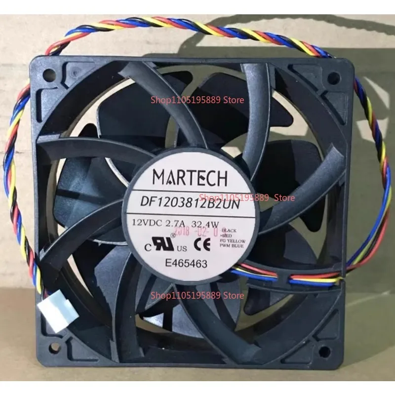 

Оригинальный вентилятор Ant для MARTECH DF1203812B2UN 12 В 2,7 А S7 S9 4-проводной охлаждающий вентилятор 12038 12 см 120x120x38 мм