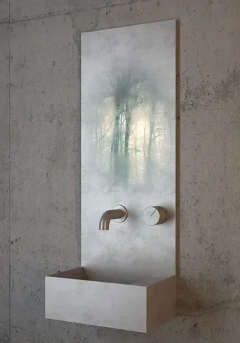 Настенный металлический умывальник для ванной комнаты, настенный умывальник из нержавеющей стали, настенный умывальник в стиле ретро, бассейн