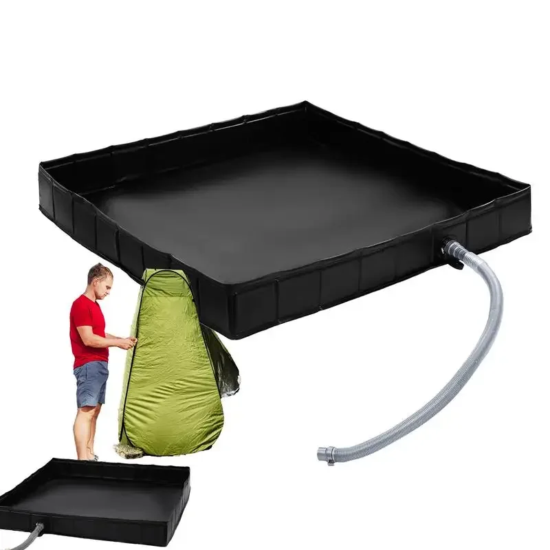 Camping Shower Tent Floor Base Outdoor Tent Shower Tray Folding Shower Pan Pets Basin Base For Camping Travel