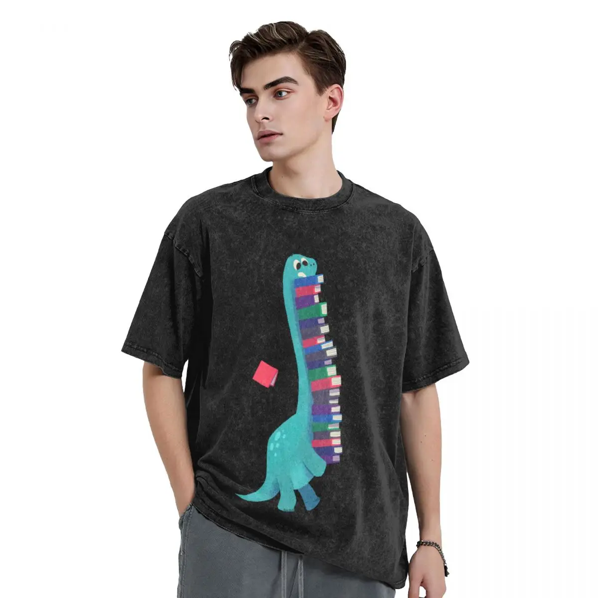 

BOOK DINOSAURS 01 T-Shirt oversizeds plus size tops anime t shirts summer clothes heavy weight t shirts for men
