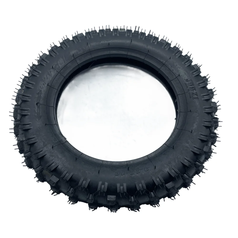 Rear 3.00-10 Dirt Bike Tire with QD015 Knobby Tread