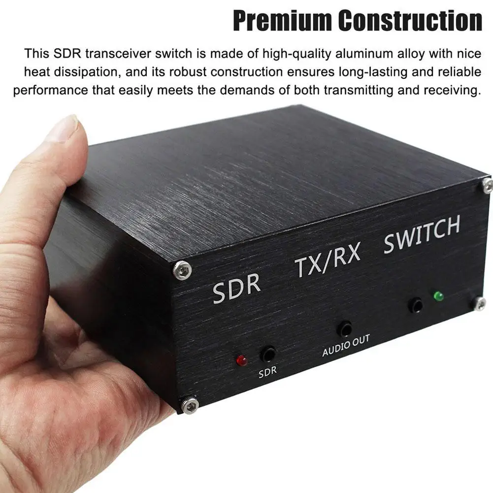 Antenna Sharer SDR Transceiver TR Switch 100W DC 160MHz Aluminum Alloy Box Device With PTT Control Line Receiver