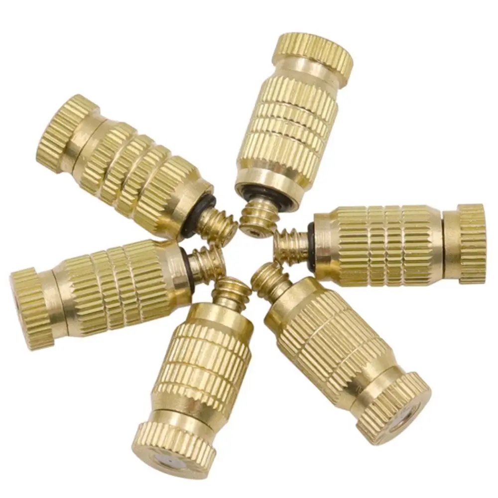 High Pressure Atomizer Nozzle Anti-Drip Greenhouse Irrigation Brass Misting Nozzles Air Humidification Landscaping Fog Sprayer