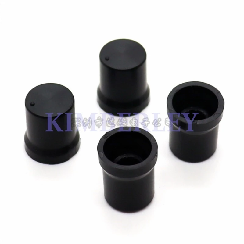 10 Piece 15×17MM Straw Hat Type Plastic Knob Cap Plum Shaft Potentiometer Knob Cap Power Amplifier Volume Switch Cap