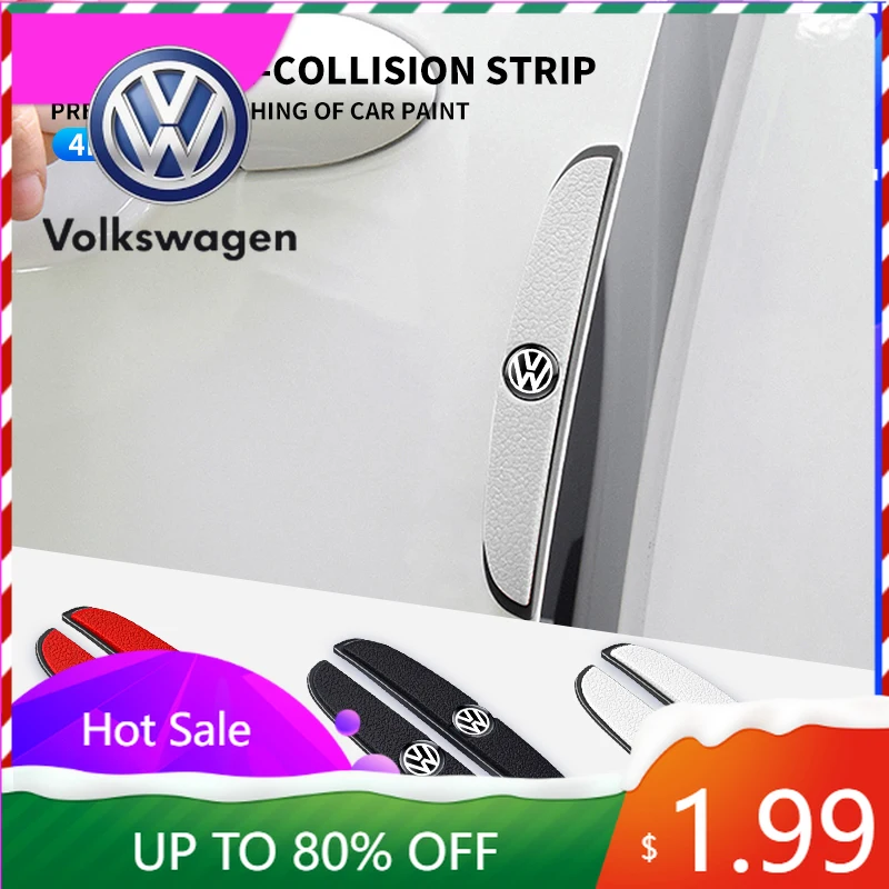 

Для VW Volkswagen Jetta MK5 Golf, 4 шт., резиновые защитные накладки от ударов, наклейки-протекторы для дверей и зеркал заднего вида автомобиля Volkswagen VW