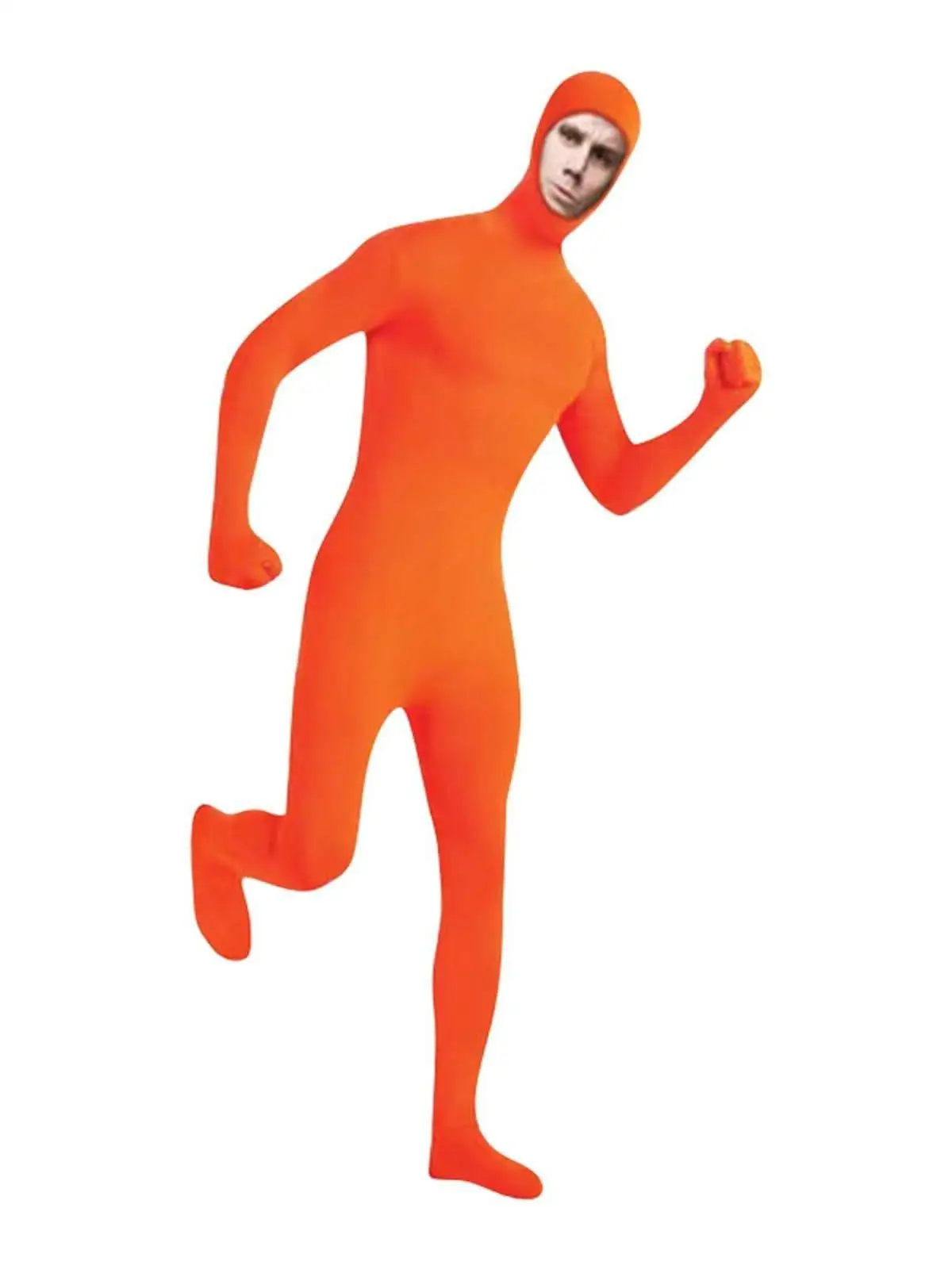 Loween Invisibili Costume Performance Costume vêtements traditionnels pour femmes Costume de scène visage révélant Robe Invisible