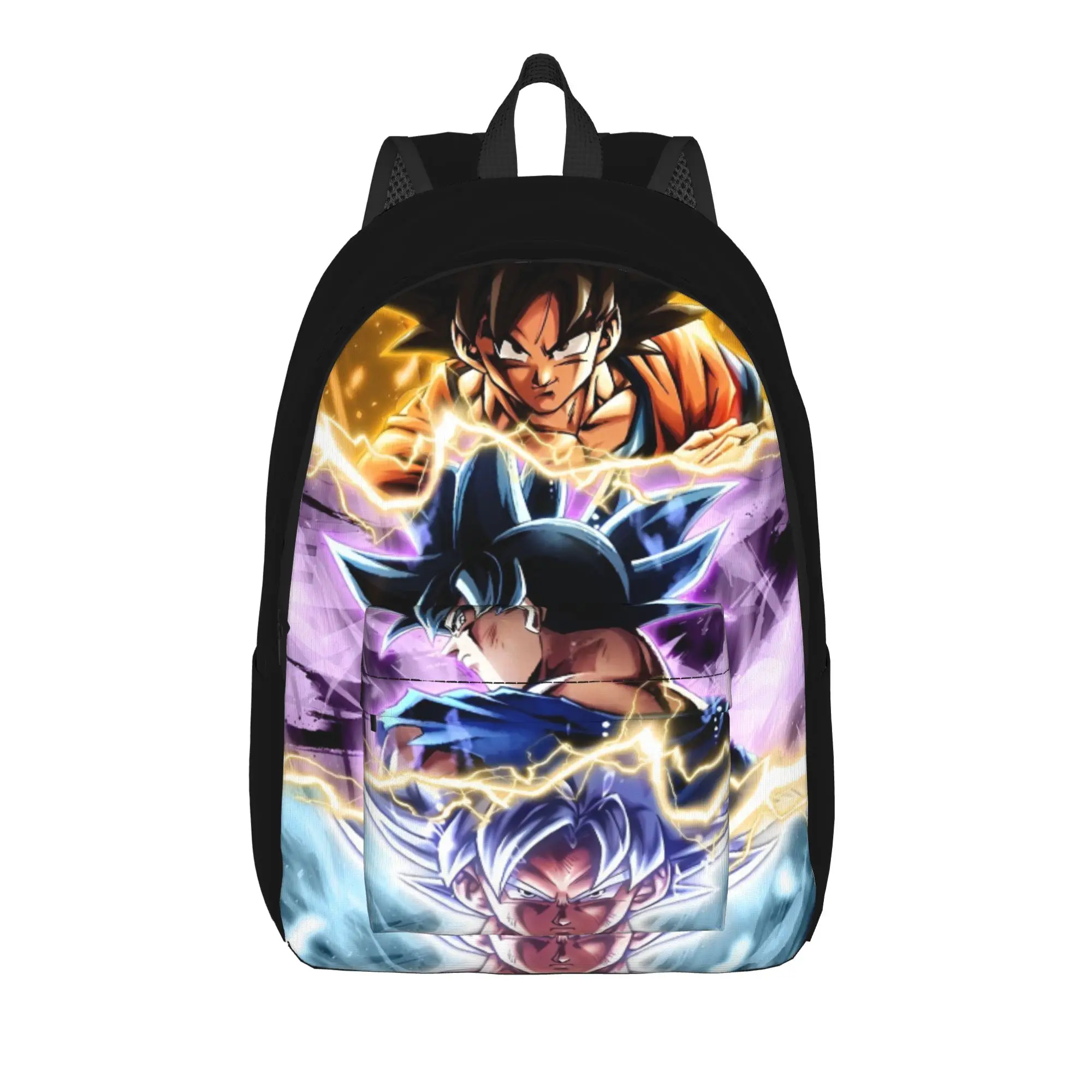 

DBZ Cartoon Anime Backpack for Men Women Casual Student Work Daypack Laptop Computer Canvas Bags Sports