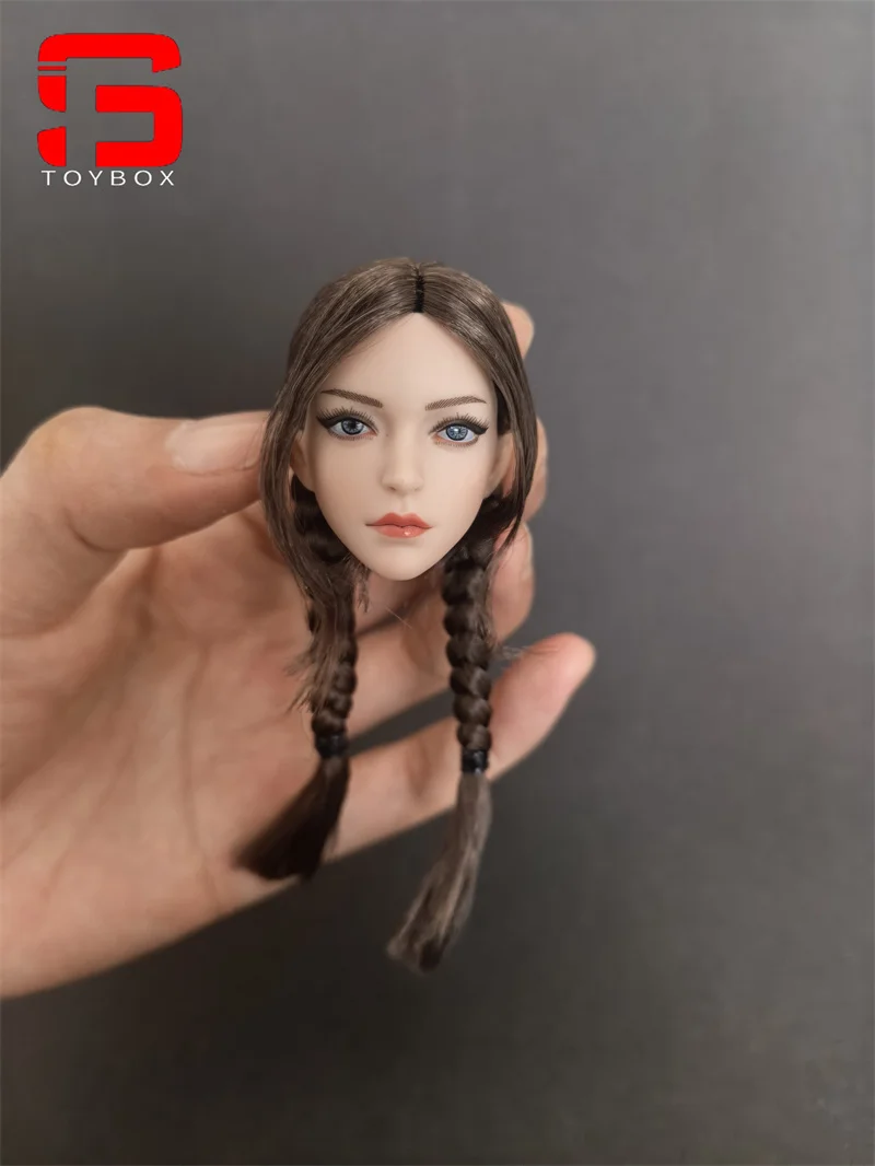 YMT049 1/6 Skala Niebieskie Oczy Piękność Cheng Głowa Rzeźba Żołnierki Pasuje do Ciała Figurki Akcji 12''