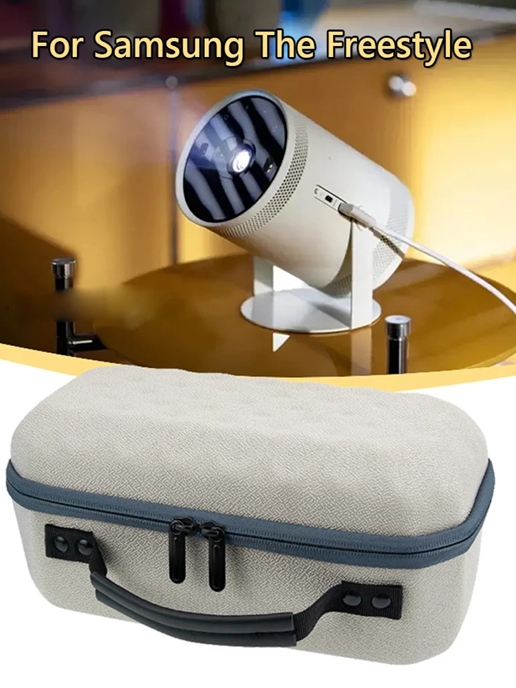 Portable Carrying Case Water Repellent Zipper Projector Carrying Case Dustproof Projector Carrying Bags for Samsung TheFreestyle