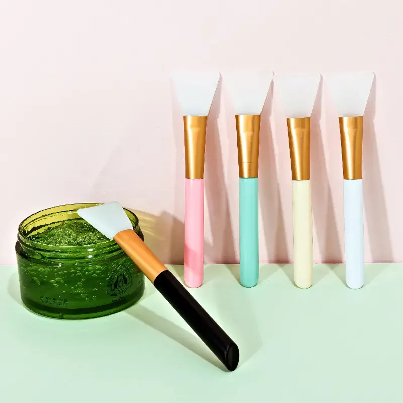 1/6-pack mild and soft, suitable for all skin types Professional Silicone Mask Brush for DIY Facial Mask Mud Application