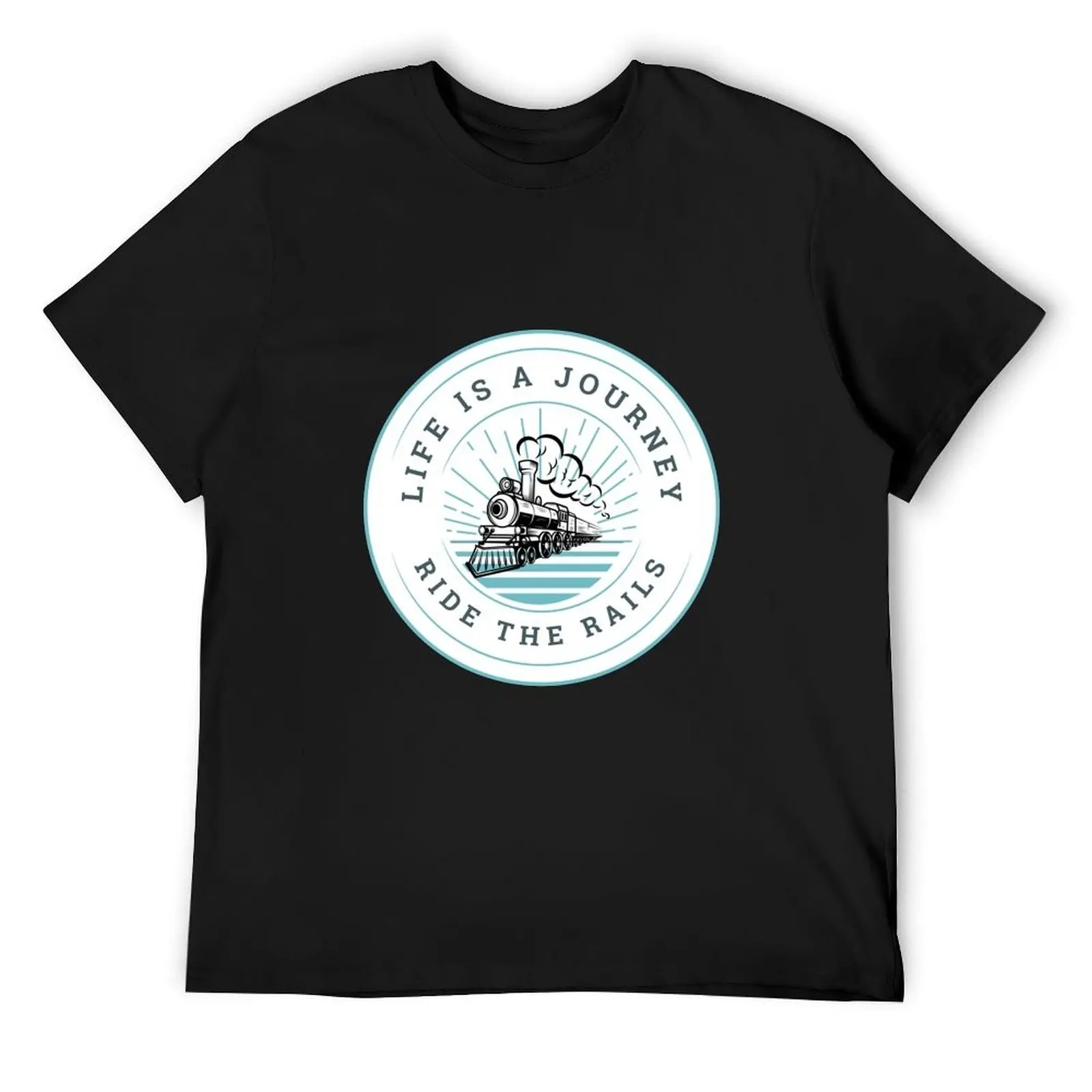 

Life is A Journey, Ride The Rails Classic Tshirt for Trains or Locomotives fans. T-Shirt