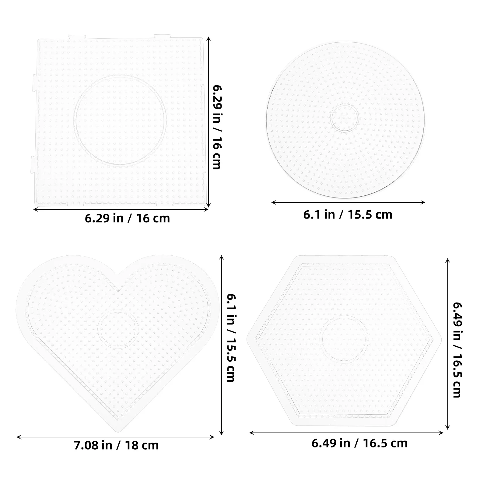 1 conjunto de placas de plástico transparente para contas de fusíveis 5mm placas de bloqueio reutilizáveis modelo diy artesanato placa de contas para crianças adolescentes arte