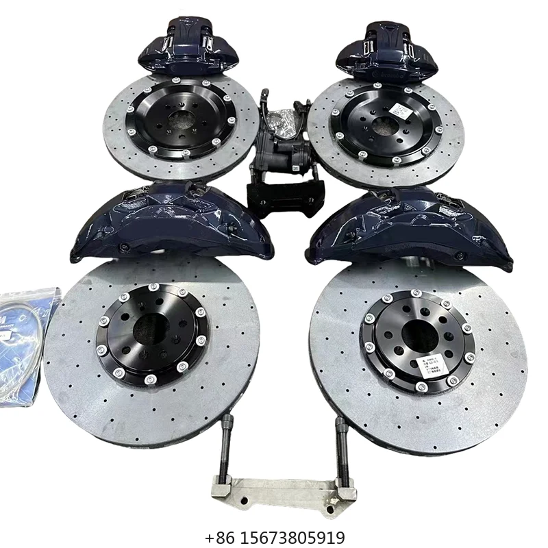 

Custom 2026 New Carbon Ceramic Brake Kit 10Pot Front 4Pot Rear Electro-Mechanical Racing Discs for Sports Car// R