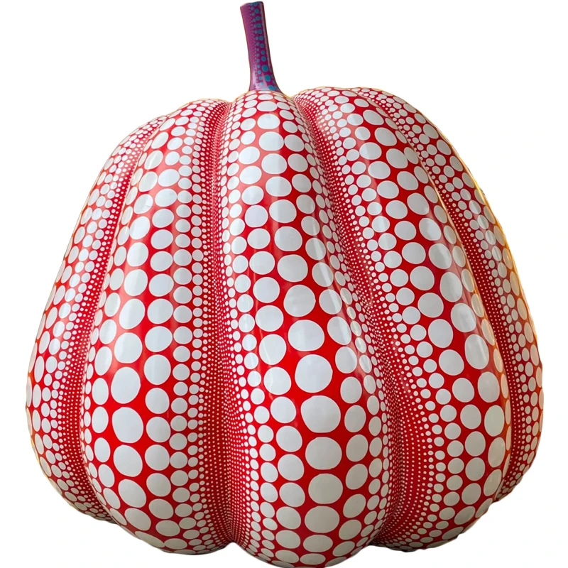 Kusama Yayoi polka dot pumpkin sculpture photo check-in point decoration ornament