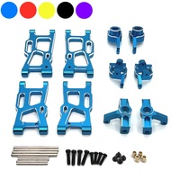 Wltoys 144001 144010 124007 124008 124016 124017 124018 124019 Metal Suspension Arms Steering Cup Hub Carriers Set Upgrade Parts