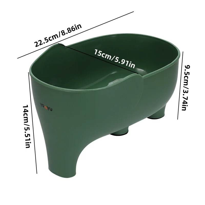 Elephant Drain Basket Multifunctional Kitchen Sink Drain Basket Home Kitchen Living Room Vegetable and Fruit Washing Basket
