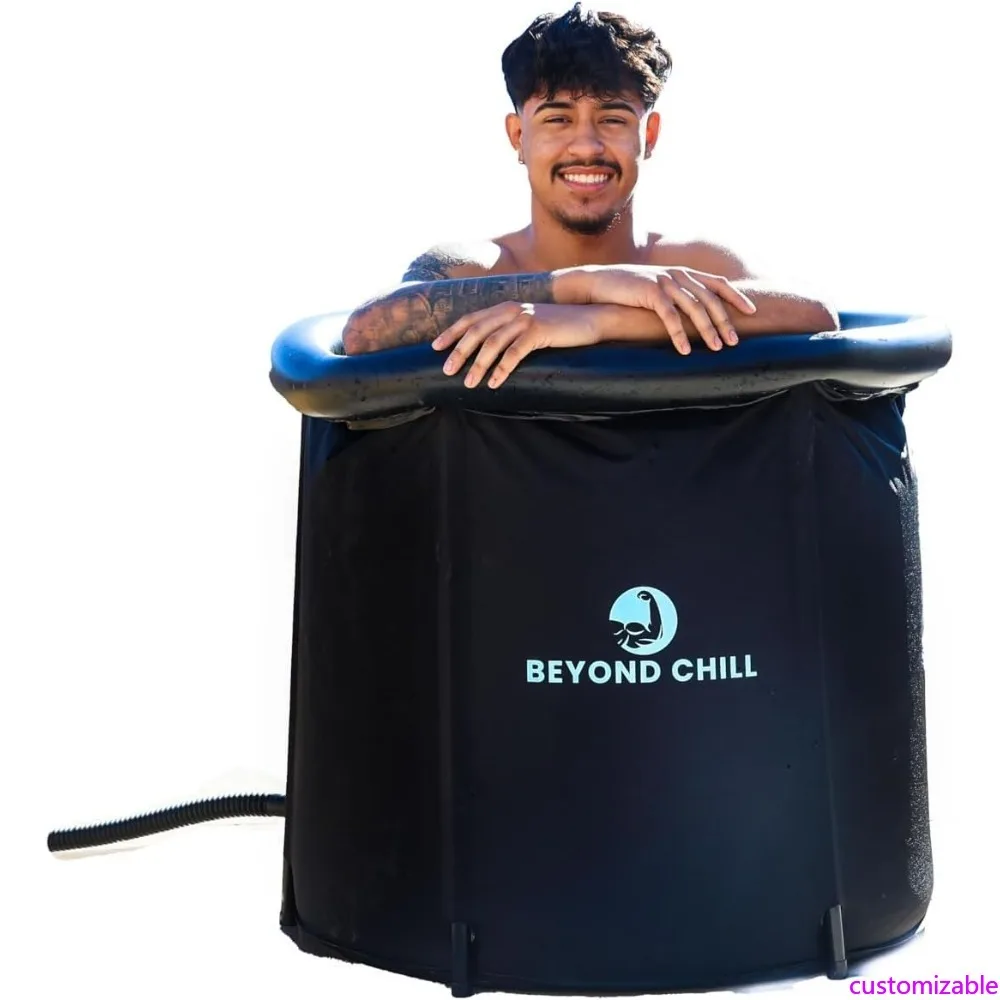 

Athlete's 5-Layer Inflatable Ice Bath Tub for Muscle Recovery - Large 95 Gallon Plunge Tub