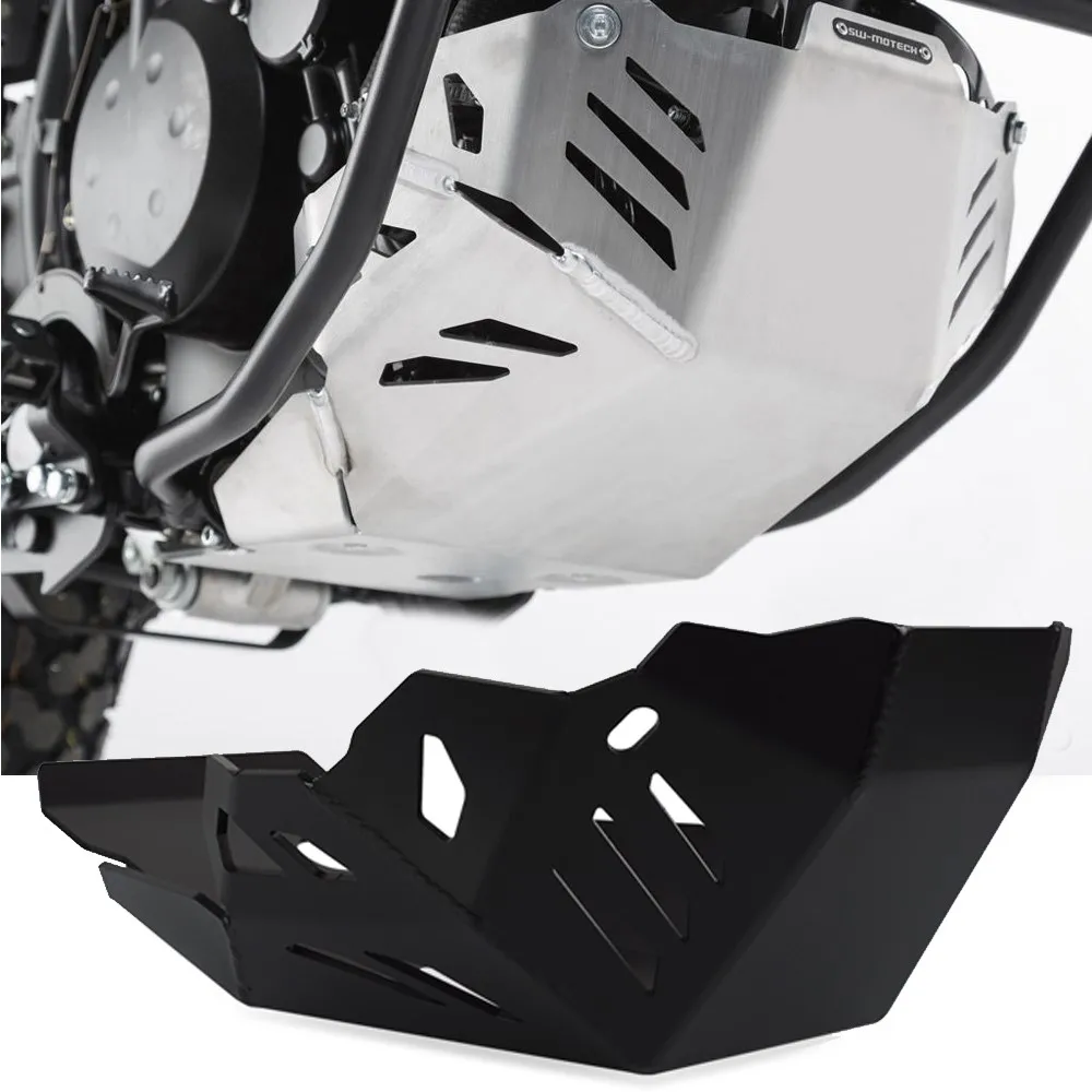 For Kawasaki KLR 650 KL650E 2008- 2024 KLR650 Motorcycle Chassis Engine Guard Bash Bottom Skid Plate Lower Frame Cover Protector