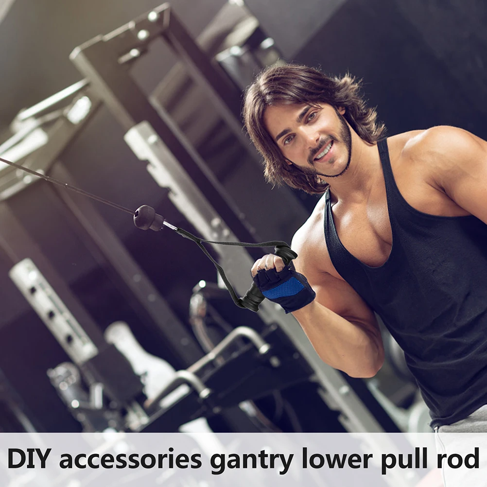 

2pcs Fitness Cable Handle Durable PP Non-slip Ergonomic Grip Lightweight Portable Resistance Band Workout Strap Home Sports