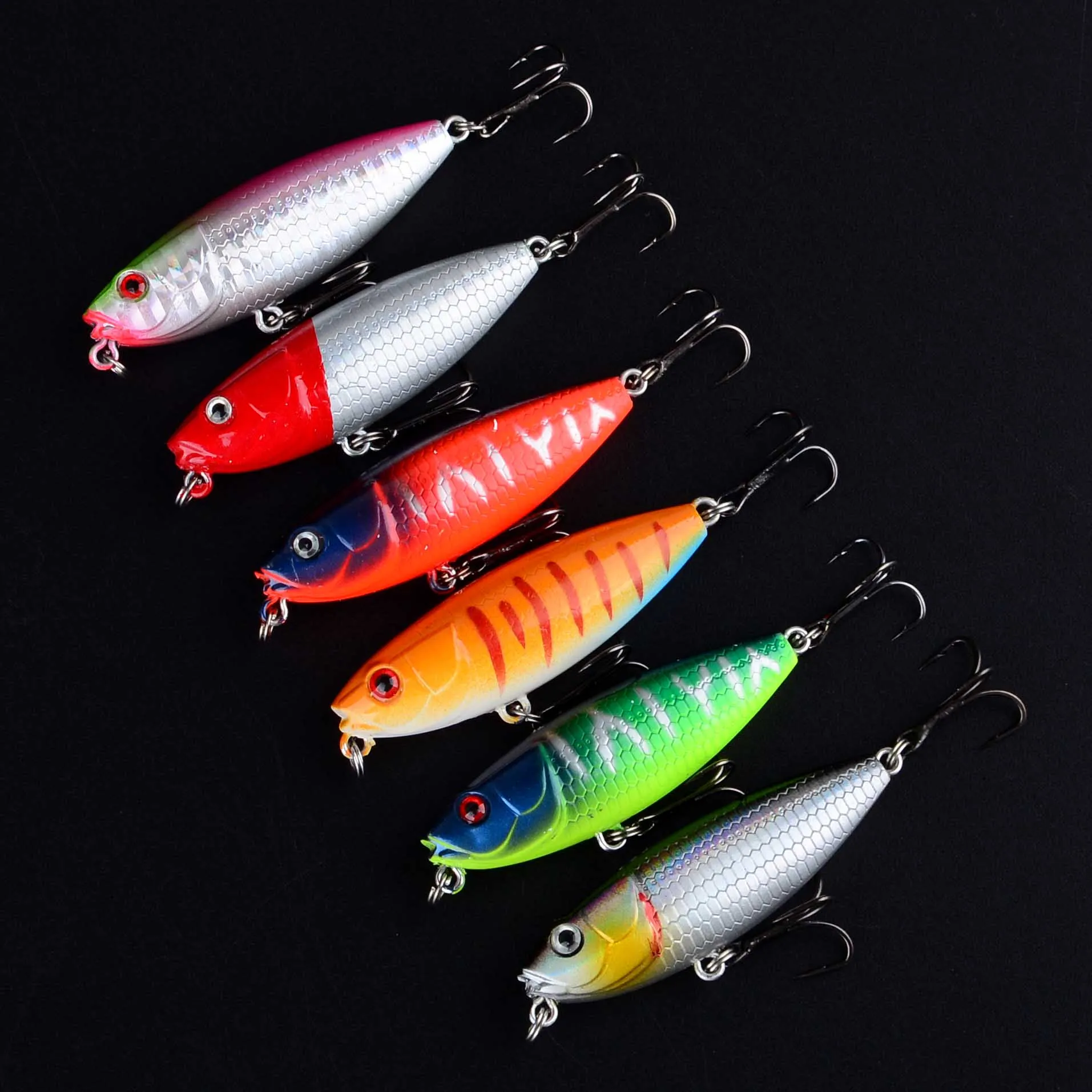 Schwimmender Stiftköder 7g 6cm 3D Swimbait Haken Pesca Ausrüstung Wobbler Tackle Cranbait Angelköder