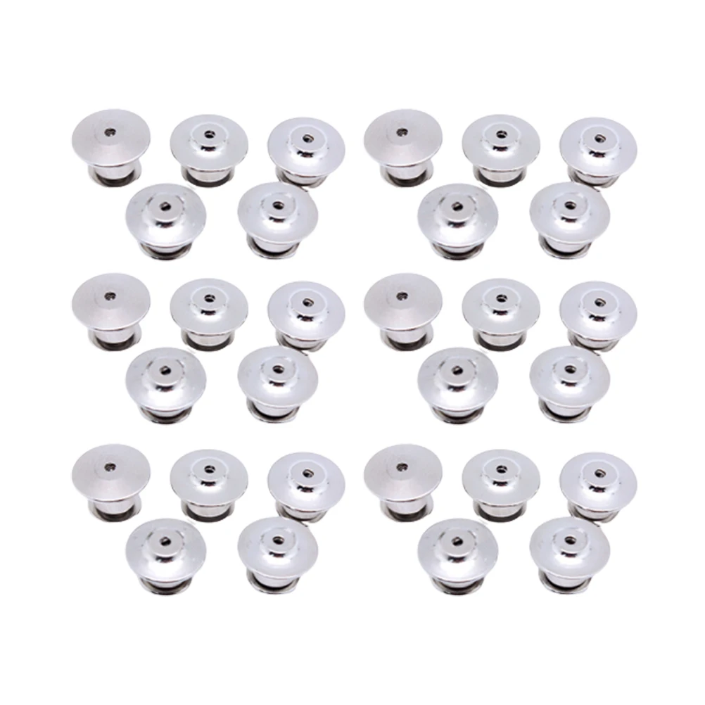 

30pcs Pin Backs Locking Clasp Keepers Metal Sturdy Jewelry Accessories Pins Name Tags Books Lanyards Vests Hats Badges Lapel
