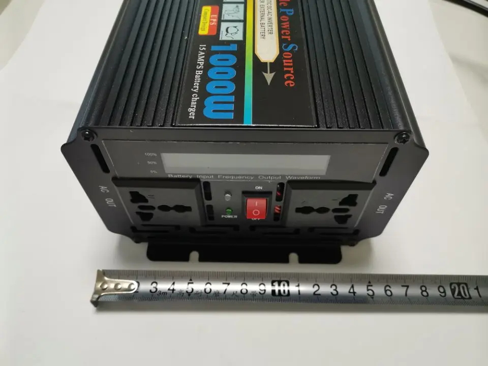 emergency UPS 1000W modified wave inverter DC 12v TO AC 220v 50hz build with battery charger