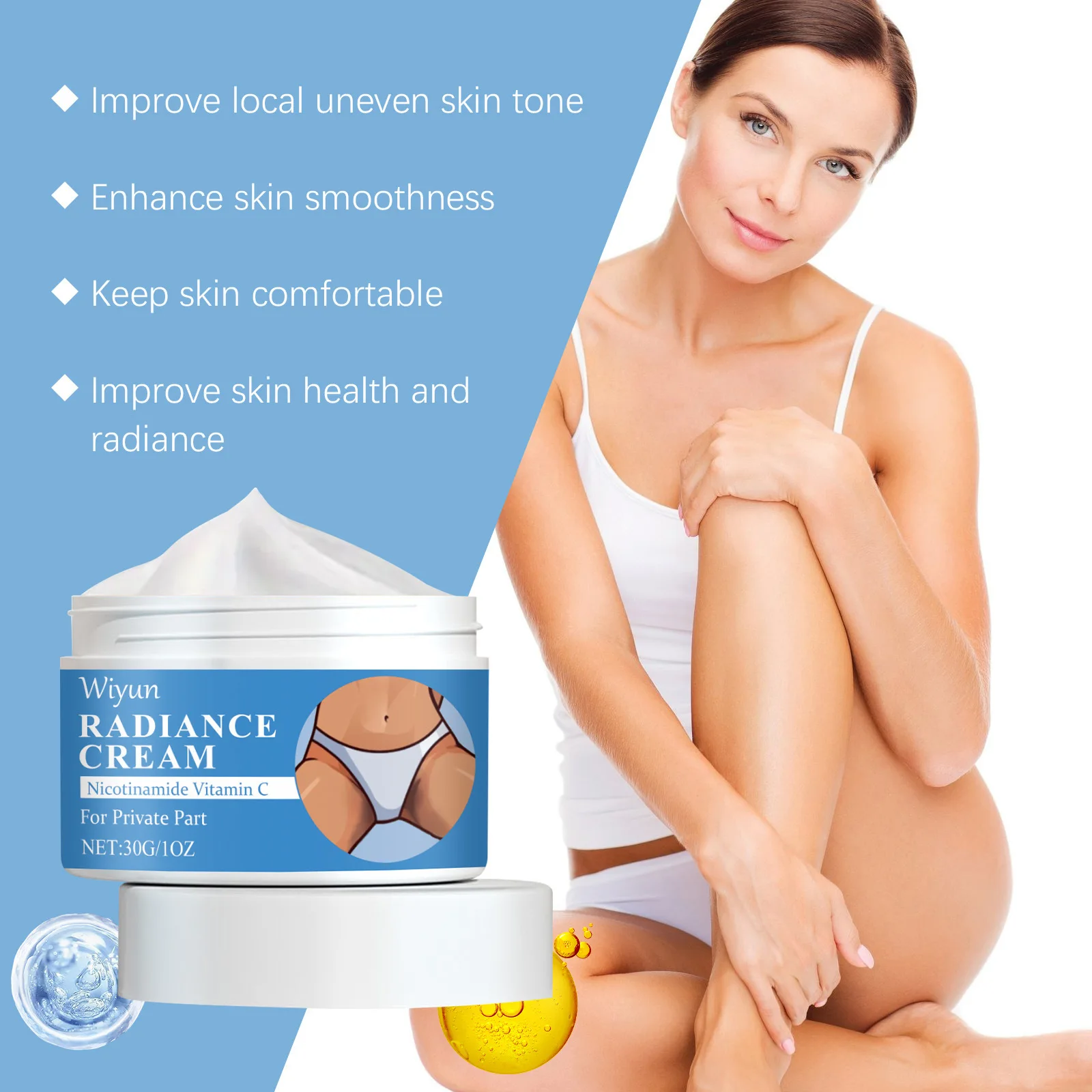 Wiyun Body Wh-itening Creams Lasting Brightening Skin Nourish Smooth Epidermis Increase Elasticity Body Moisturizing Care Cream